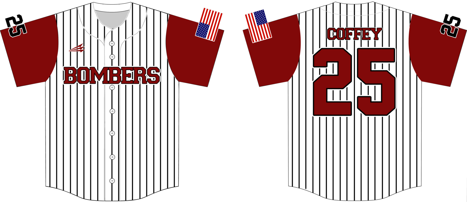 Upstate Bombers Custom NanoDri Baseball Jersey #J2