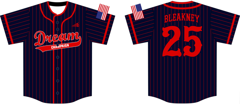 Champaign Dream Custom HexaFlex Baseball Jersey #J7