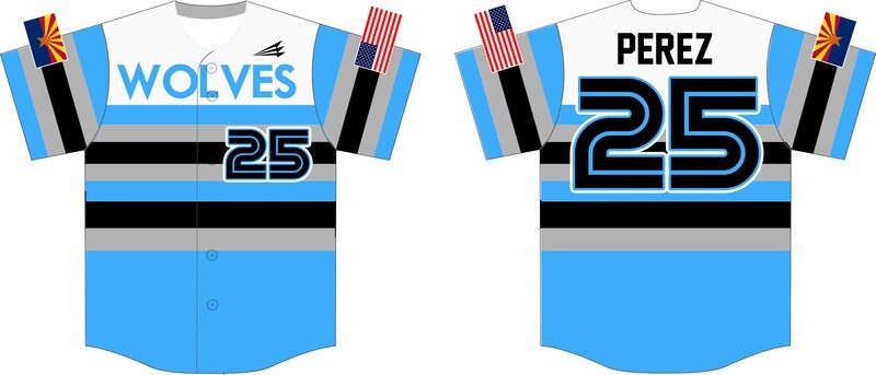 EYS Wolves Custom Baseball Jersey Design #4C