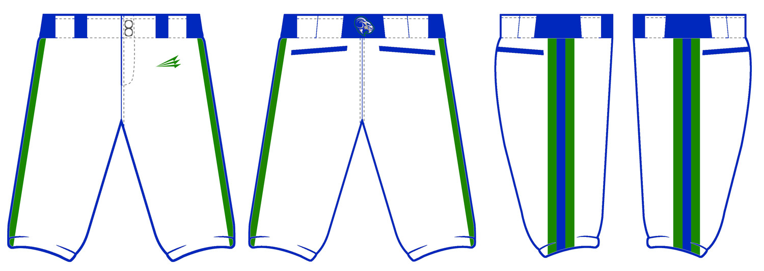 Bluegrass Yard Goats Custom Stacheman Elite Knicker Baseball Pants Design #BP1C
