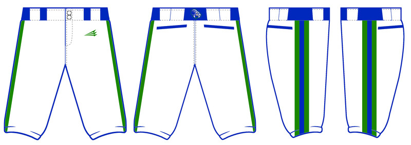 Bluegrass Yard Goats Custom Stacheman Elite Knicker Baseball Pants Design #BP1C