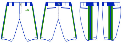 Bluegrass Yard Goats Custom Stacheman Elite Knicker Baseball Pants Design #BP1C