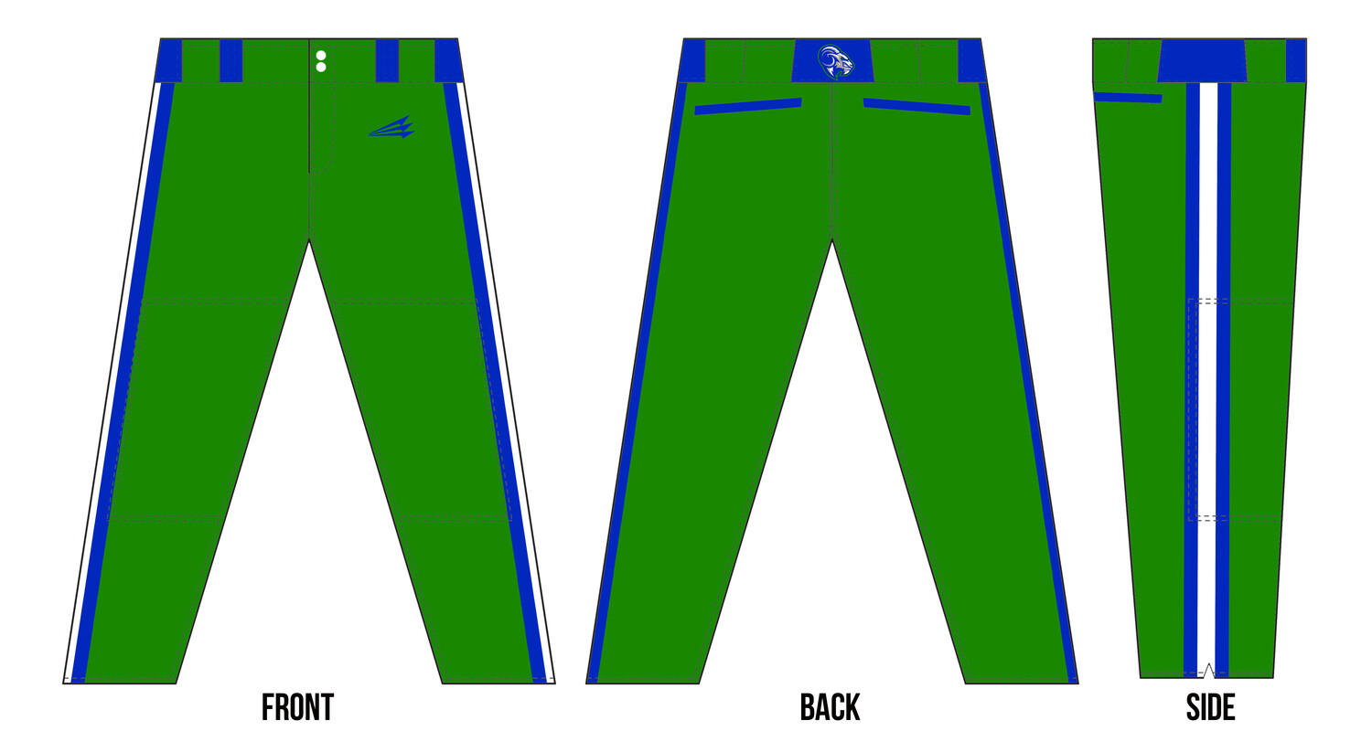 Bluegrass Yard Goats Custom Stacheman Elite Long Baseball Pants Design #BP4C