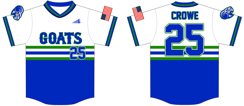 Bluegrass Yard Goats Custom HexaFlex Baseball Jersey Design #J3B