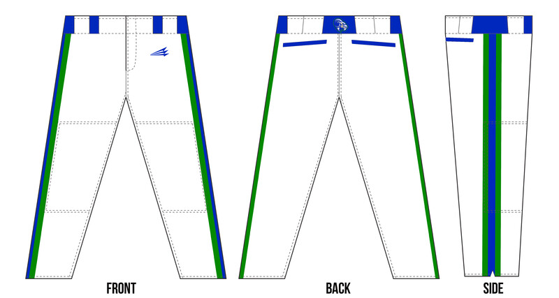 Bluegrass Yard Goats Custom Stacheman Elite Long Baseball Pants Design #BP1B