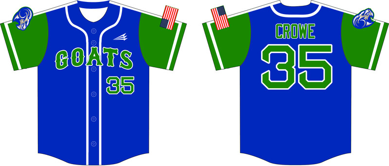 Bluegrass Yard Goats Custom HexaFlex Baseball Jersey Design #J2B