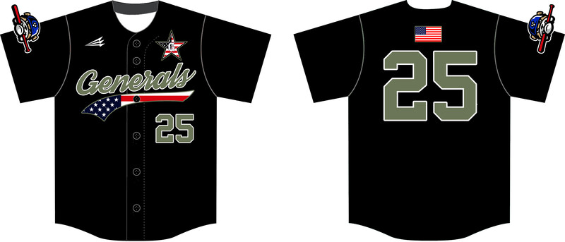 Generals Custom HexaFlex Baseball Jersey Design #J5B