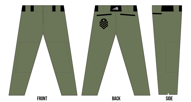 Generals Custom Stacheman Elite Long Baseball Pants Design #BP5