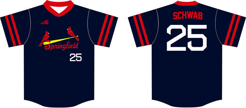 Springfield Cardinals Custom HexaFlex Baseball Jersey #J3
