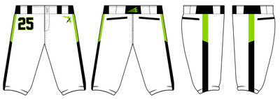 Sarasota Shock Stacheman Elite Custom Knicker Baseball Pants #BP7B