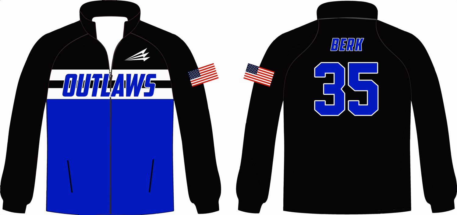 AC Outlaws Baseball Custom Crusader Jacket #CJ1