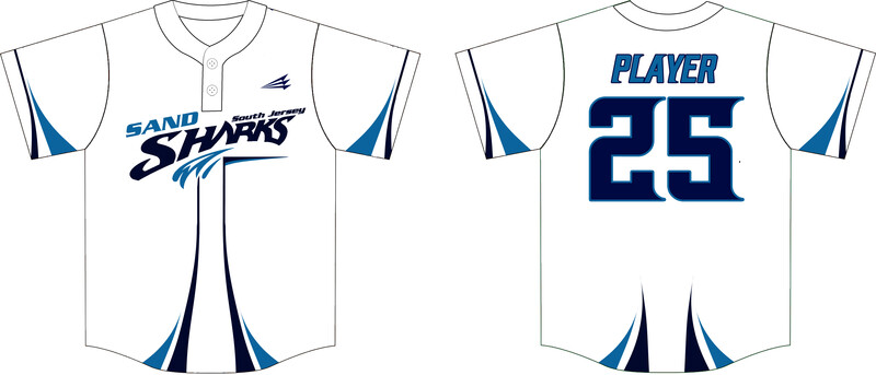 South Jersey Sand Sharks Custom HexaFlex Baseball Jersey #J3B