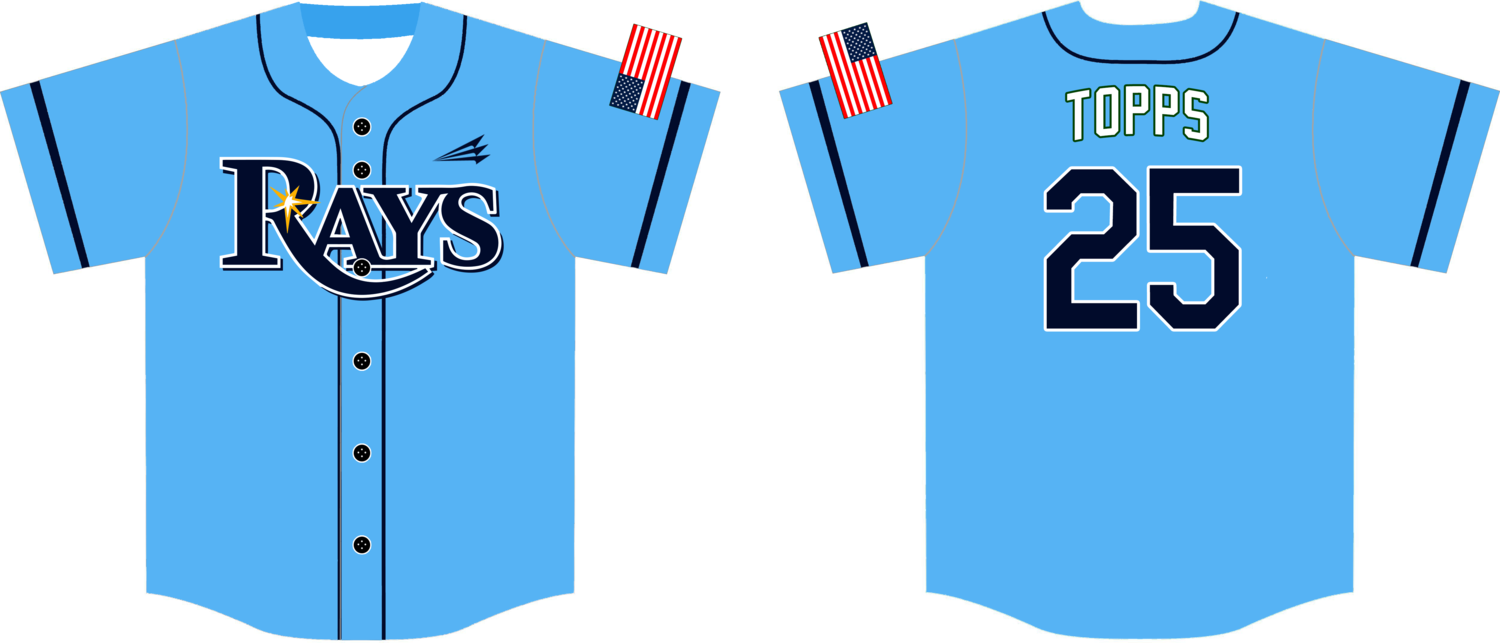 Columbus Rays Custom NanoDri Baseball Jersey #J1