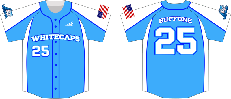 DC Whitecaps Custom HexaFlex Baseball Jersey #J7