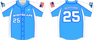 DC Whitecaps Custom HexaFlex Baseball Jersey #J7