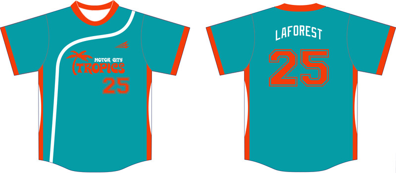 Motor City Tropics Custom NanoDri Baseball Jersey #J2D