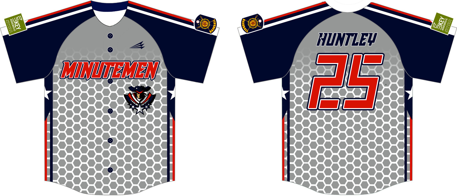 Hardin County Minutemen Custom Hexaflex Baseball Jersey #J4B