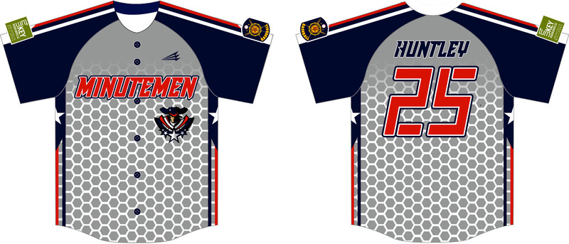 Hardin County Minutemen Custom Hexaflex Baseball Jersey #J4B