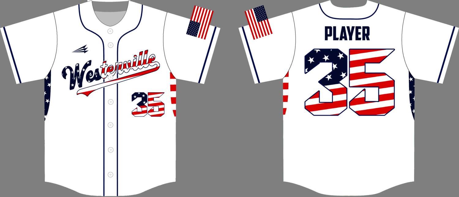 Westerville A&#39;s Custom HexaFlex Baseball Jersey #J5