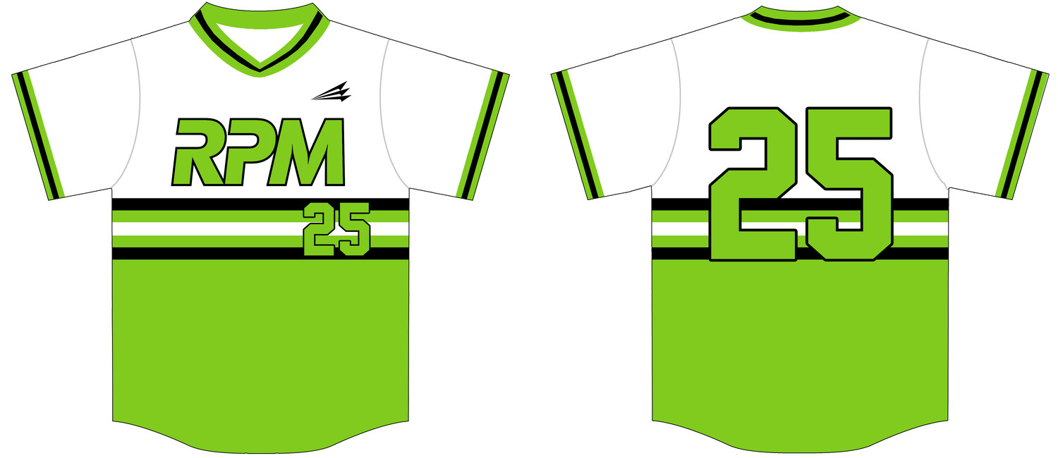 Texas RPM Custom HexaFlex Baseball Jersey #J1