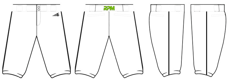 Texas RPM Custom Knicker Baseball Pants #BP2B