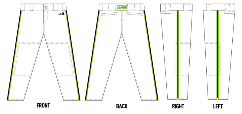 Texas RPM Custom Elite Long Baseball Pants #BP1A