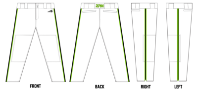 Texas RPM Custom Elite Long Baseball Pants #BP1A