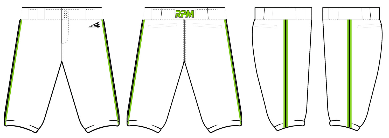 Texas RPM Custom Knicker Baseball Pants #BP1B
