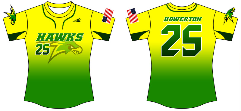 Northwest Hawks Custom HexaFlex Fastpitch Jersey #J1