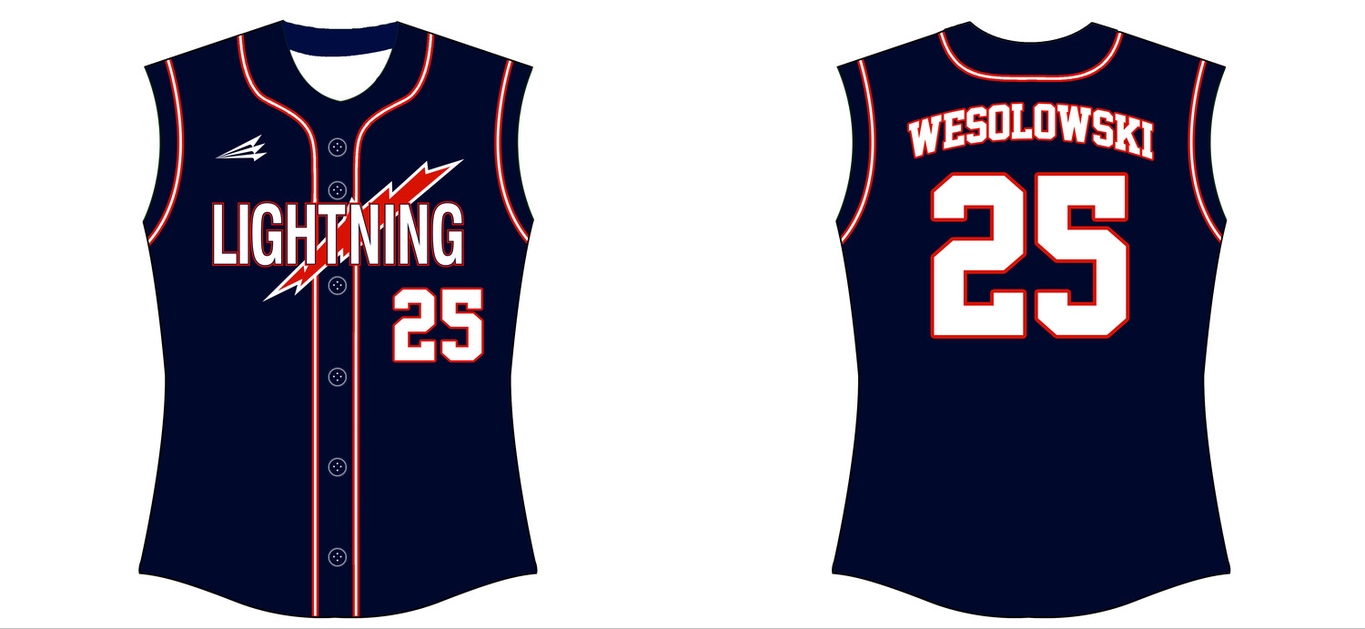 Amherst Lightning Custom Hexaflex Fastpitch Jersey #J6