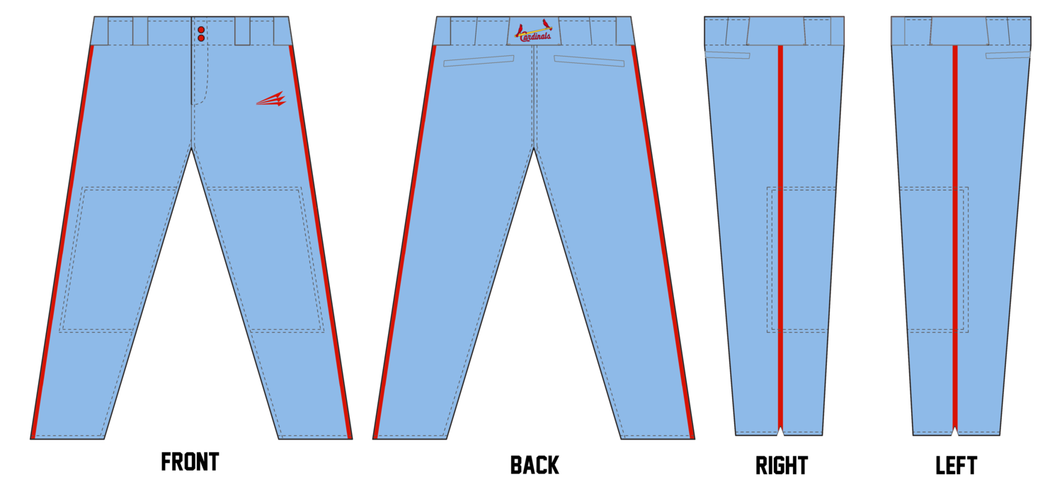 Cedar Rapids Cardinals Stacheman Elite Custom Pro-Fit Baseball Pants #BP3A