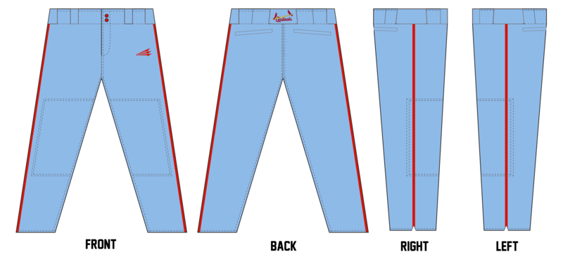 Cedar Rapids Cardinals Stacheman Elite Custom Pro-Fit Baseball Pants #BP3A