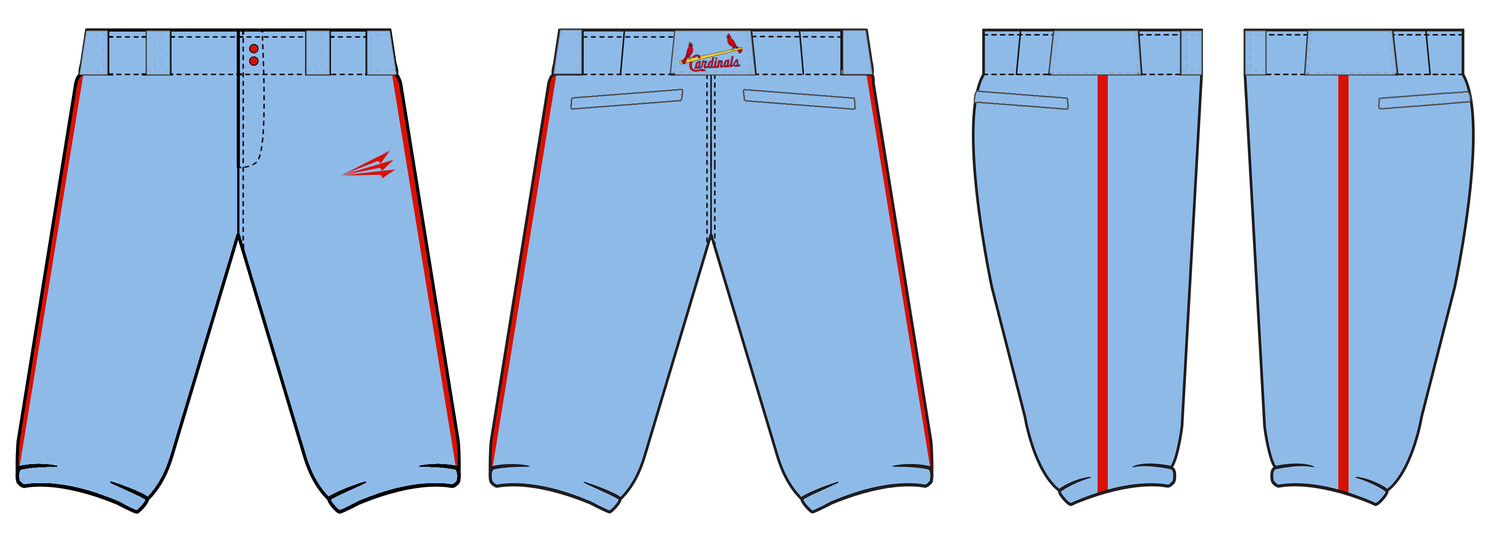 Cedar Rapids Cardinals Stacheman Elite Custom Knicker Baseball Pants #BP3B