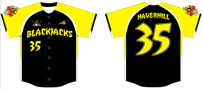 Haverhill Blackjacks Baseball Custom Jersey #2b