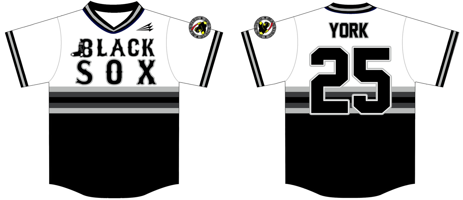 Manning Black Sox Custom HexaFlex Baseball Jersey #J4