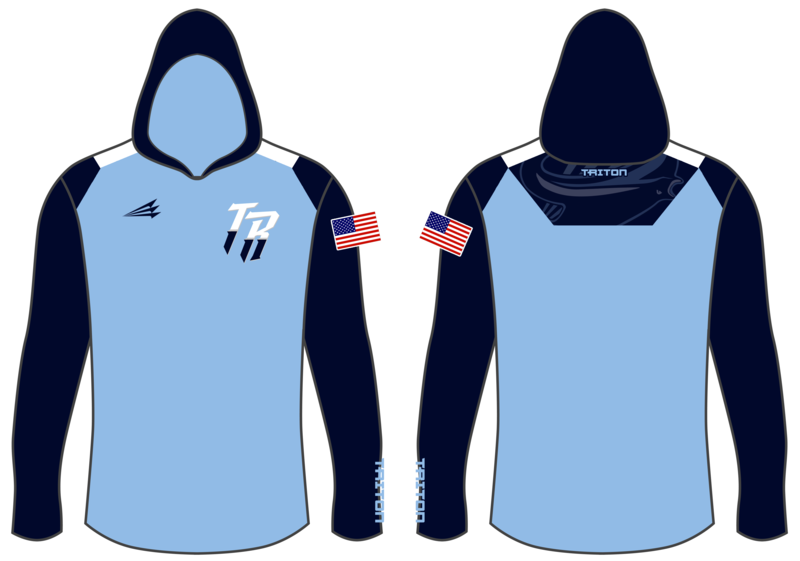 Triton Rays Custom Longsleeve Hooded Jackal Jacket #JJ1