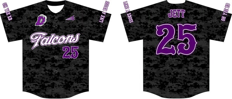 DHS C/O 2013 Custom Baseball Jersey Design #1b