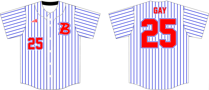 Beach Bashers Custom Baseball Jersey #1b