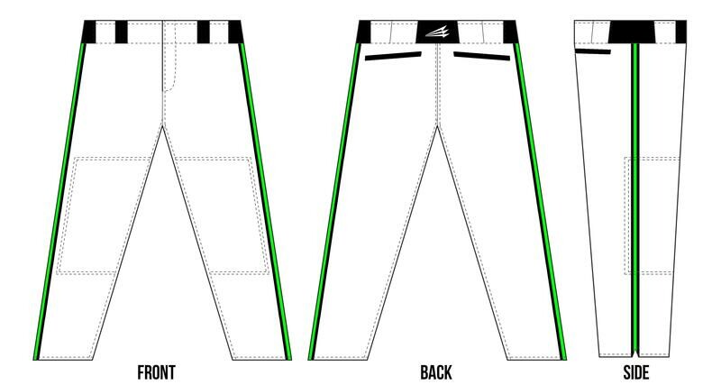 Carolina Bears Custom Baseball Pants Design #1a
