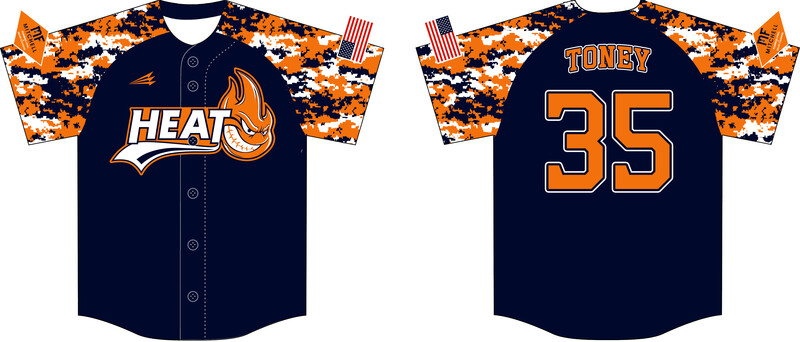 Auburn Heat Custom Hexaflex Baseball Jersey #J1B