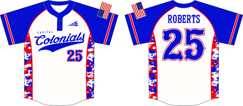 Capital Colonials Custom Jersey Design #1