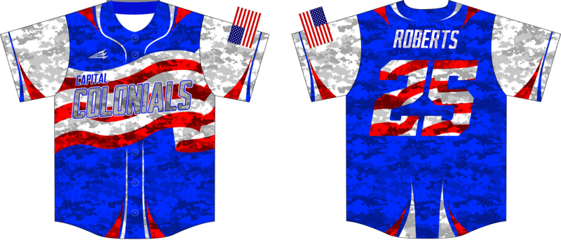 Capital Colonials Custom Jersey Design #2