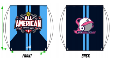 Softball Youth All-American Summer 2021 Drawstring Bag DB2