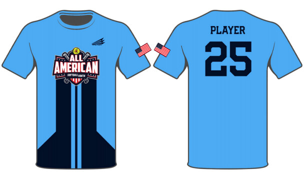 Softball Youth All-Americans Summer 2020 Shortsleeve HyperTee HT3