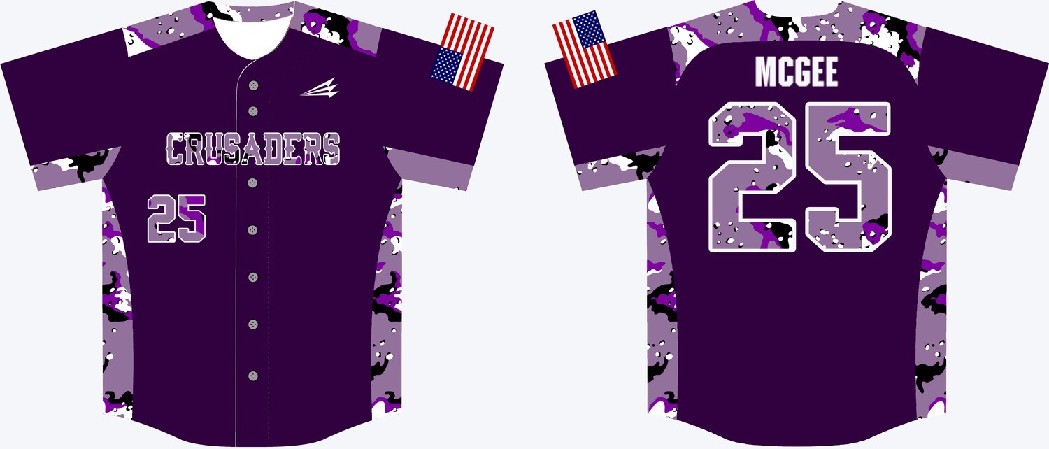 Crusaders (McGee) Custom Baseball Jersey #5B