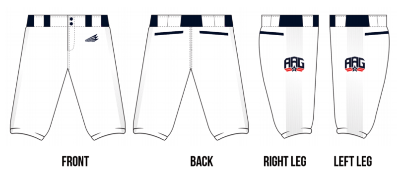 Baseball Youth All-Americans Summer 2020 Knicker Pants BP3