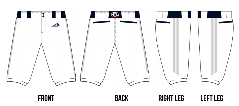 Baseball Youth All-Americans Summer 2020 Knicker Pants BP4