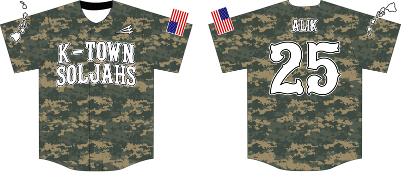 K Town Soljahs Custom Baseball  Jersey #1C