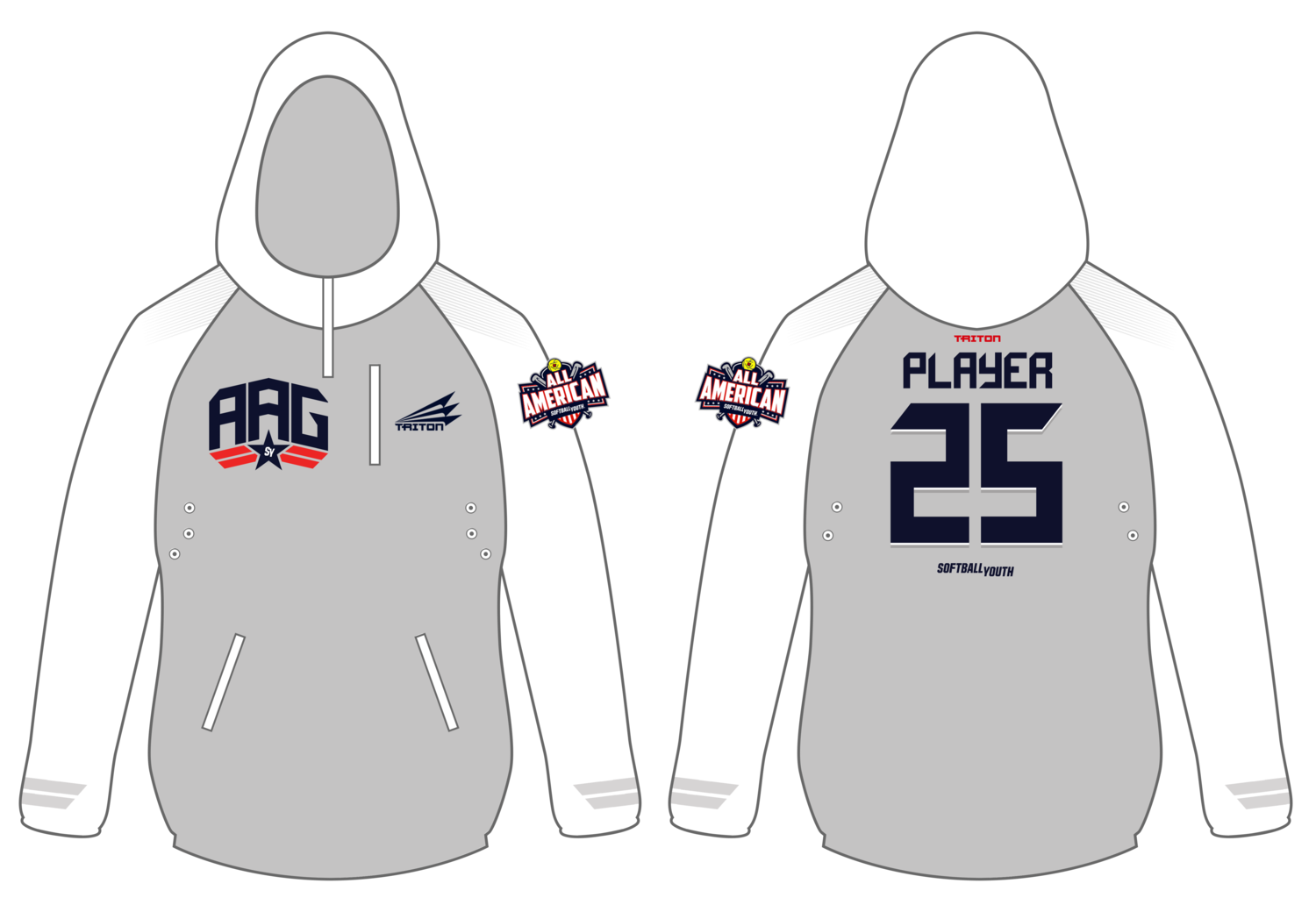 Softball Youth All-Americans Kentucky 2020 Gladiator Hoodie GH1