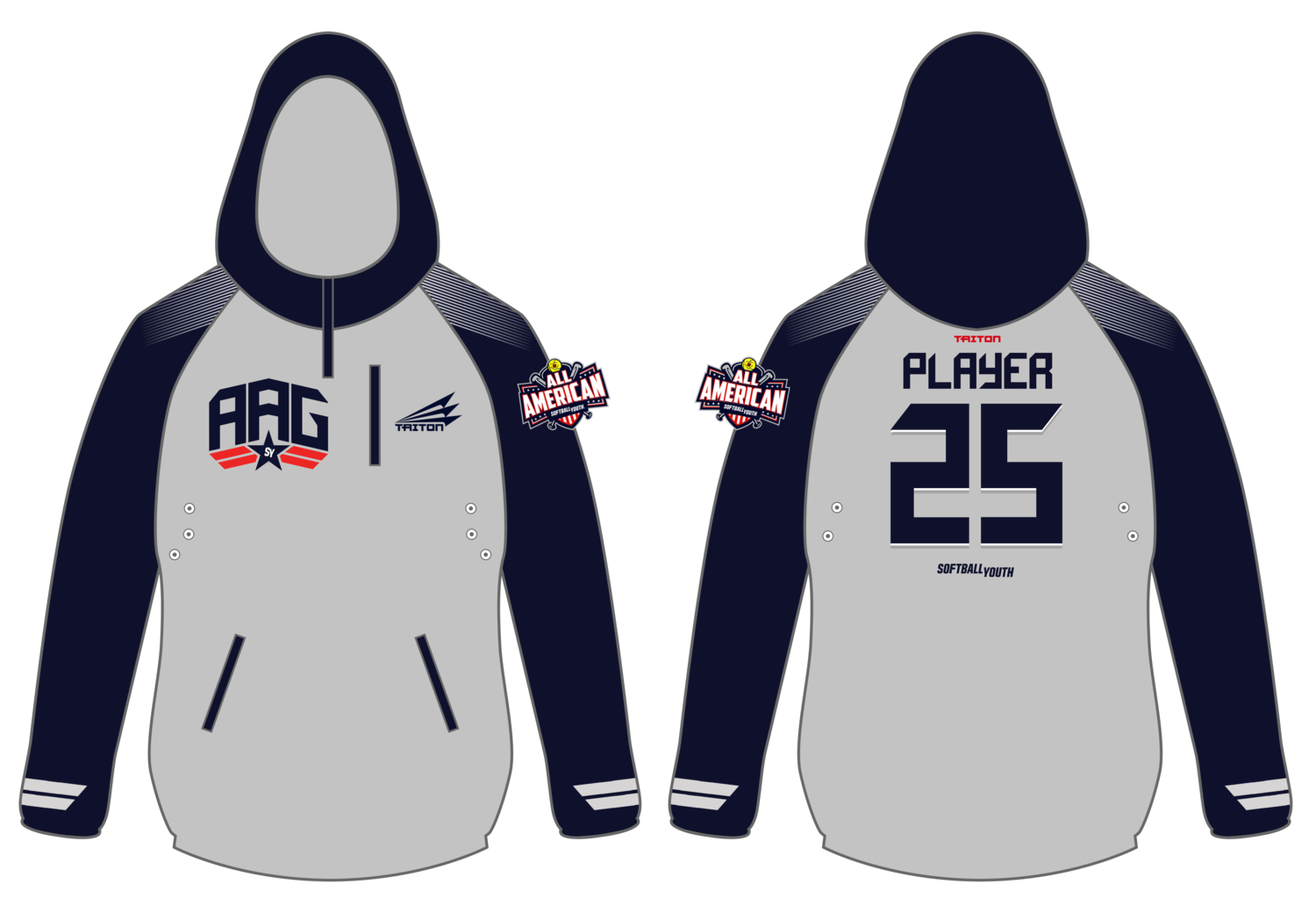 Softball Youth All-Americans Kentucky 2020 Gladiator Hoodie GH2